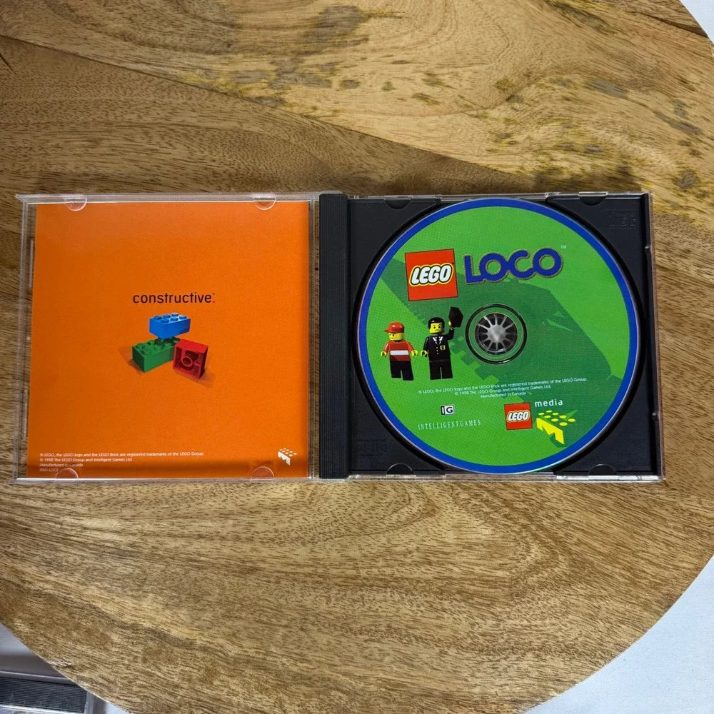 LEGO Loco PC CD-ROM Video Game 1998 Vintage LEGO Media Train Simulation